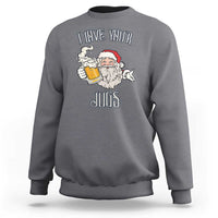 Funny Christmas Beers Couple Sweatshirt I Love Your Jugs Santa Beers Drinker - Wonder Print Shop