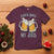Funny Christmas Beers Couple T Shirt Santa Loves My Jugs Beers Drinker - Wonder Print Shop
