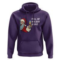 Funny Christmas Wine Hoodie Full Of Holiday Spirit Santa