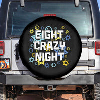Funny Hanukkah Eight Crazy Night Spare Tire Cover Jewish Hebrew Chanukah David Stars - Wonder Print Shop