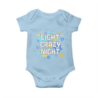 Funny Hanukkah Eight Crazy Night Baby Onesie Jewish Hebrew Chanukah David Stars - Wonder Print Shop