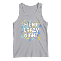 Funny Hanukkah Eight Crazy Night Tank Top Jewish Hebrew Chanukah David Stars - Wonder Print Shop