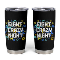 Funny Hanukkah Eight Crazy Night Tumbler Cup Jewish Hebrew Chanukah David Stars - Wonder Print Shop