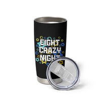 Funny Hanukkah Eight Crazy Night Tumbler Cup Jewish Hebrew Chanukah David Stars - Wonder Print Shop