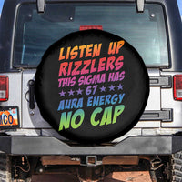 Funny Listen Up Rizzlers This Sigma Has 67 Aura Energy No Cap Spare Tire Cover - Wonder Print Shop