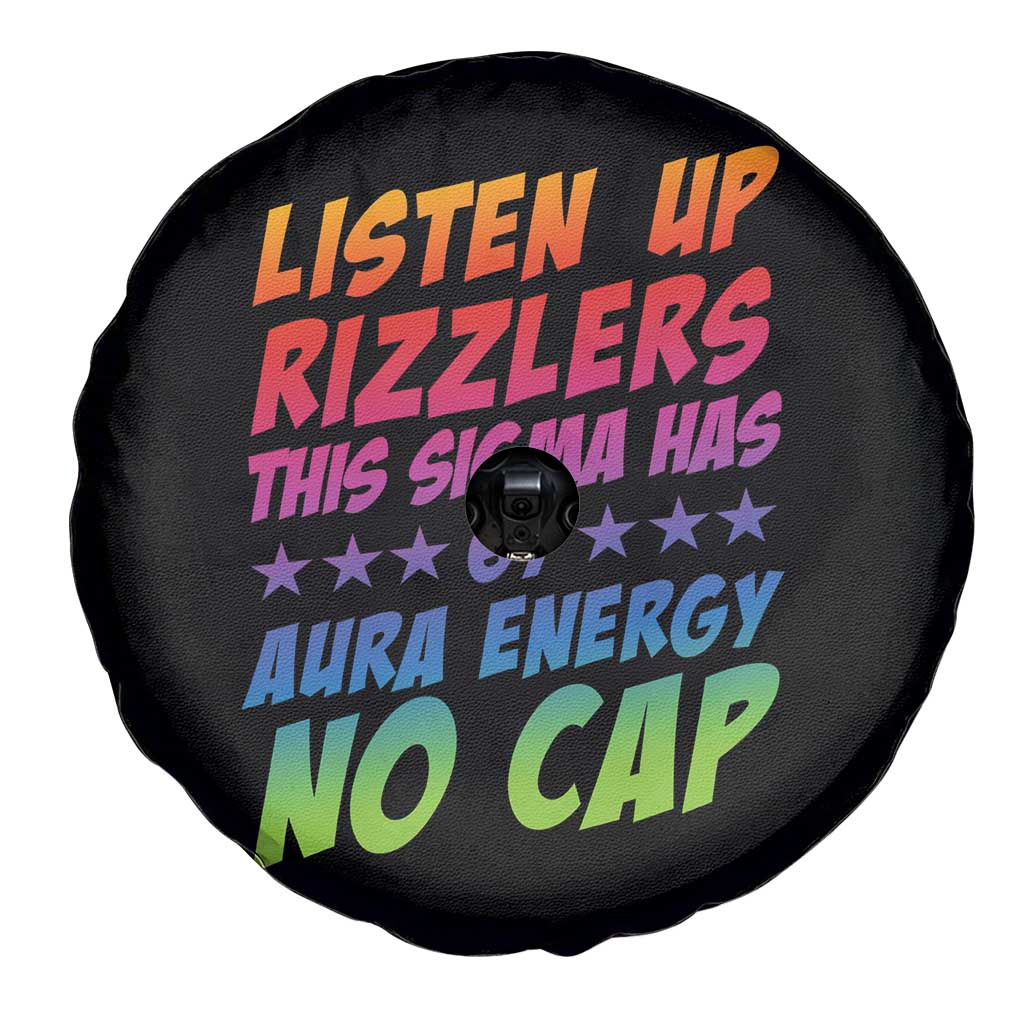 Funny Listen Up Rizzlers This Sigma Has 67 Aura Energy No Cap Spare Tire Cover - Wonder Print Shop