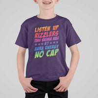Funny Listen Up Rizzlers This Sigma Has 67 Aura Energy No Cap T Shirt For Kid - Wonder Print Shop