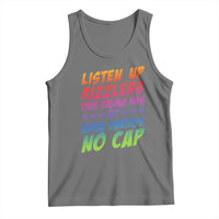 Funny Listen Up Rizzlers This Sigma Has 67 Aura Energy No Cap Tank Top - Wonder Print Shop