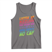 Funny Listen Up Rizzlers This Sigma Has 67 Aura Energy No Cap Tank Top - Wonder Print Shop