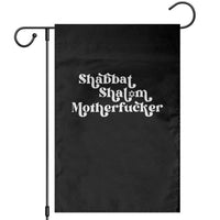 Funny Shabbat Shalom Motherfucker Garden Flag Jewish Kosher - Wonder Print Shop