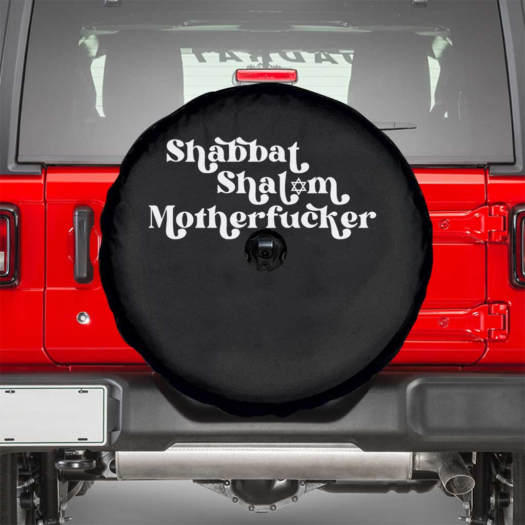 Funny Shabbat Shalom Motherfucker Spare Tire Cover Jewish Kosher - Wonder Print Shop