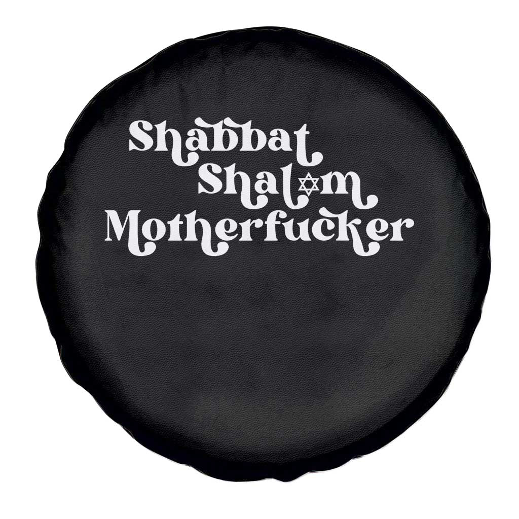 Funny Shabbat Shalom Motherfucker Spare Tire Cover Jewish Kosher - Wonder Print Shop