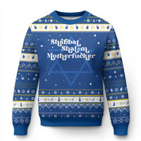 Funny Shabbat Shalom Motherfucker Hanukkah Ugly Sweater Jewish Kosher - Wonder Print Shop