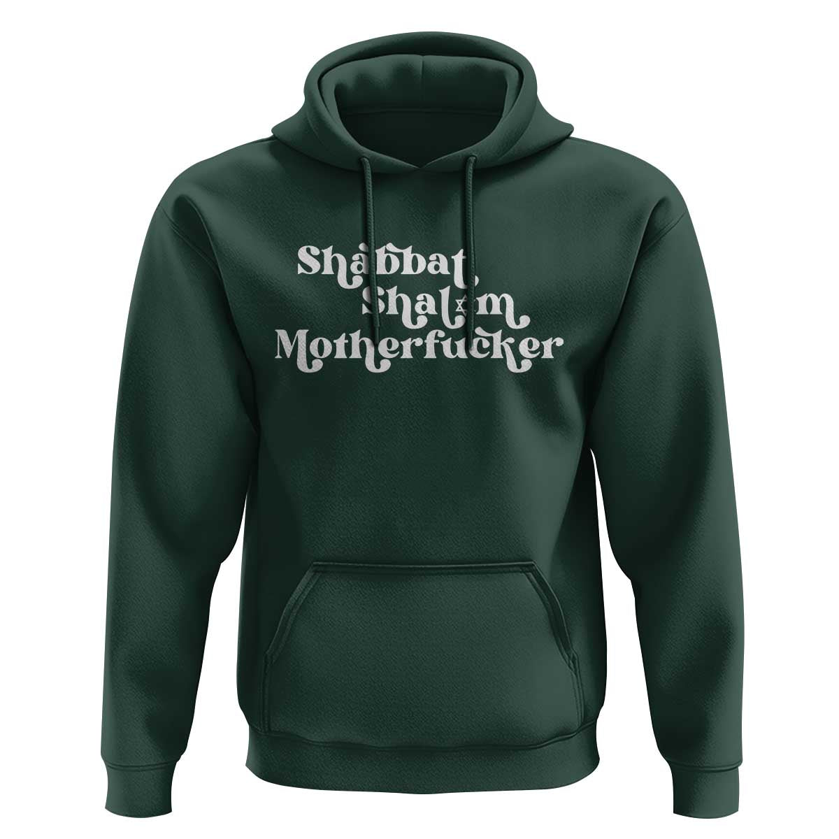 Funny Shabbat Shalom Motherfucker Hoodie Jewish Kosher - Wonder Print Shop
