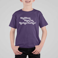 Funny Shabbat Shalom Motherfucker T Shirt For Kid Jewish Kosher - Wonder Print Shop