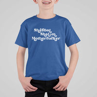Funny Shabbat Shalom Motherfucker T Shirt For Kid Jewish Kosher - Wonder Print Shop