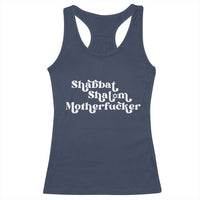 Funny Shabbat Shalom Motherfucker Racerback Tank Top Jewish Kosher - Wonder Print Shop