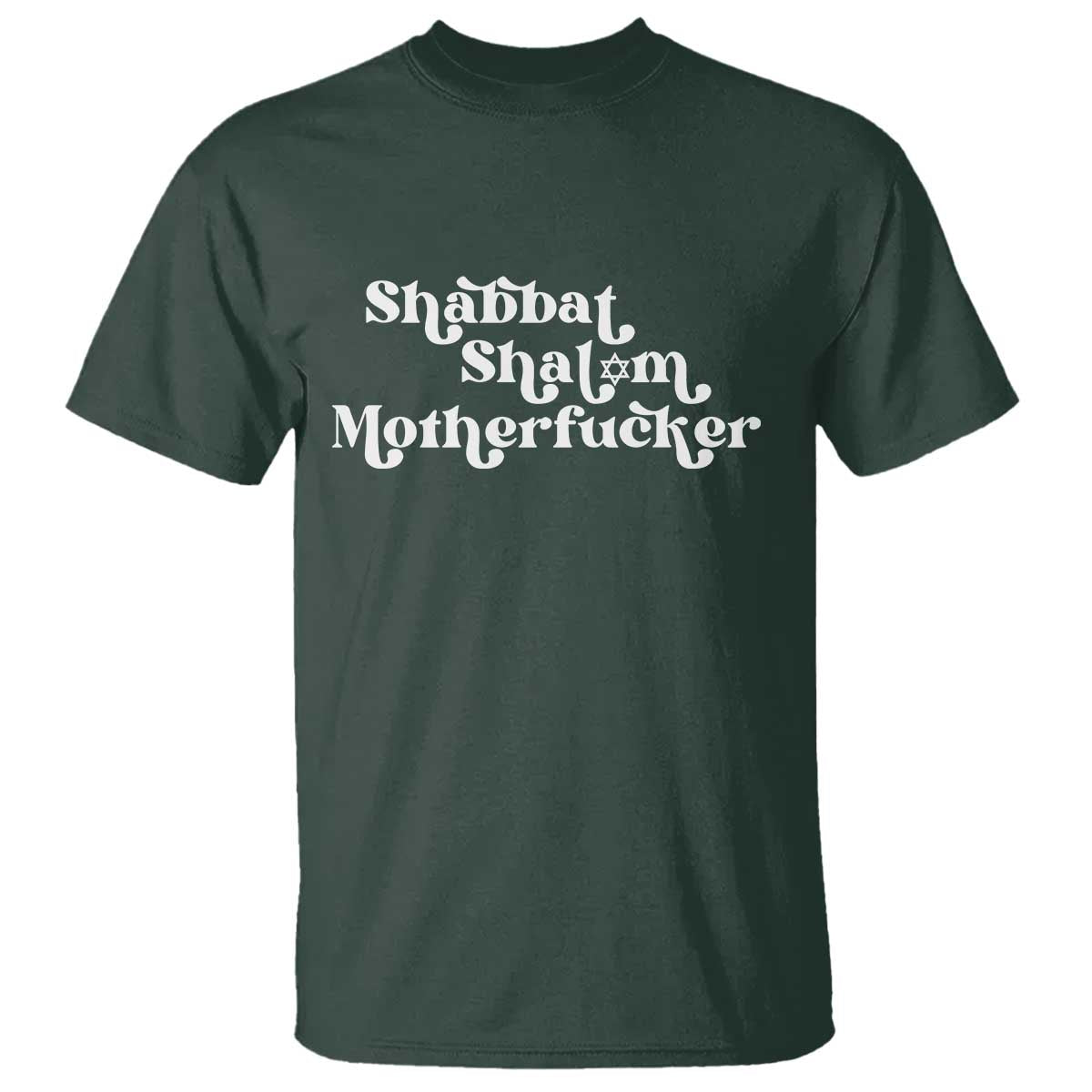Funny Shabbat Shalom Motherfucker T Shirt Jewish Kosher - Wonder Print Shop