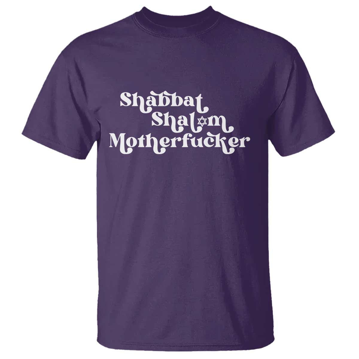 Funny Shabbat Shalom Motherfucker T Shirt Jewish Kosher - Wonder Print Shop
