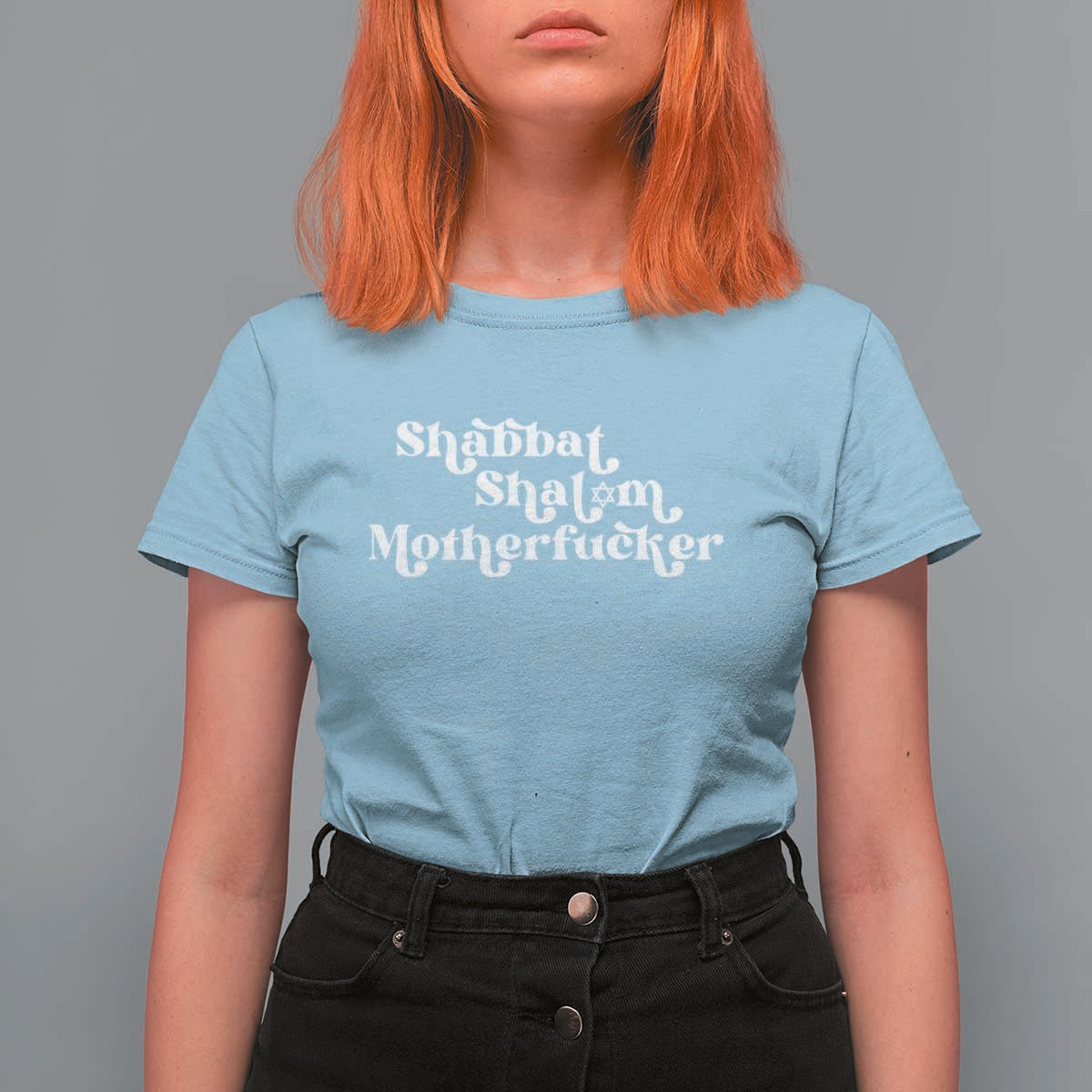 Funny Shabbat Shalom Motherfucker T Shirt For Women Jewish Kosher - Wonder Print Shop