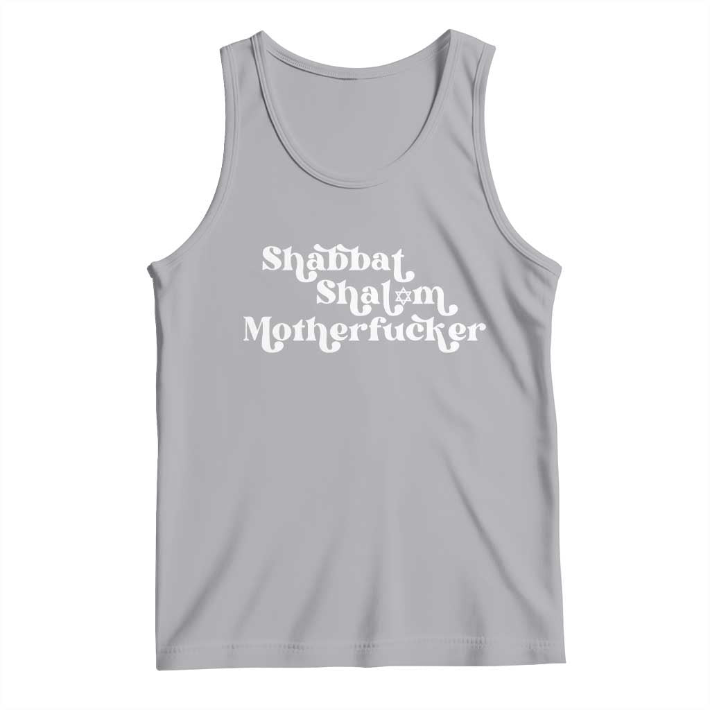Funny Shabbat Shalom Motherfucker Tank Top Jewish Kosher - Wonder Print Shop