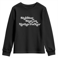 Funny Shabbat Shalom Motherfucker Youth Sweatshirt Jewish Kosher - Wonder Print Shop