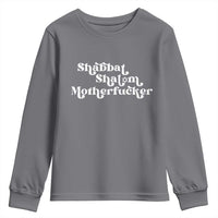 Funny Shabbat Shalom Motherfucker Youth Sweatshirt Jewish Kosher - Wonder Print Shop