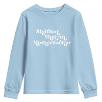 Funny Shabbat Shalom Motherfucker Youth Sweatshirt Jewish Kosher - Wonder Print Shop