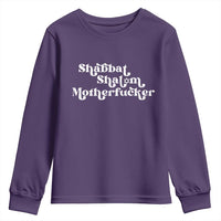 Funny Shabbat Shalom Motherfucker Youth Sweatshirt Jewish Kosher - Wonder Print Shop