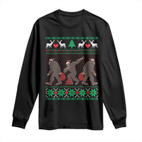 Funny Santa Bigfoot Squad Christmas Long Sleeve Shirt