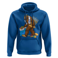Funny Hanukkah Bigfoot Menorah David Stars Hoodie