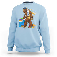Funny Hanukkah Bigfoot Menorah David Stars Sweatshirt - Wonder Print Shop
