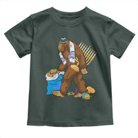 Funny Hanukkah Bigfoot Menorah David Stars Toddler T Shirt