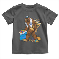 Funny Hanukkah Bigfoot Menorah David Stars Toddler T Shirt