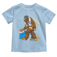 Funny Hanukkah Bigfoot Menorah David Stars Toddler T Shirt