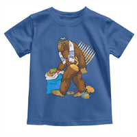 Funny Hanukkah Bigfoot Menorah David Stars Toddler T Shirt