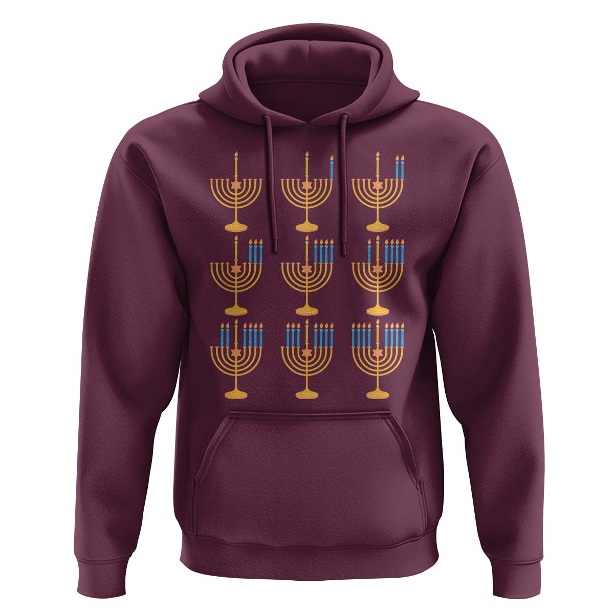 Funny Hanukkah Menorah Chanukah Jewish Holiday Hoodie