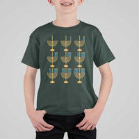 Funny Hanukkah Menorah Chanukah Jewish Holiday T Shirt For Kid - Wonder Print Shop