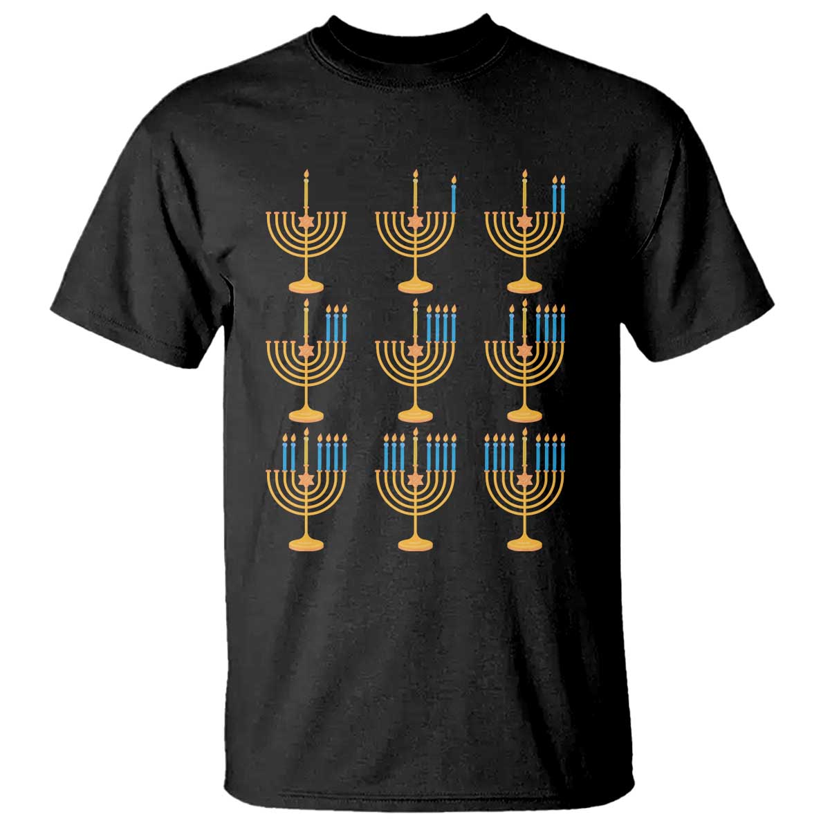 Funny Hanukkah Menorah Chanukah Jewish Holiday T Shirt - Wonder Print Shop