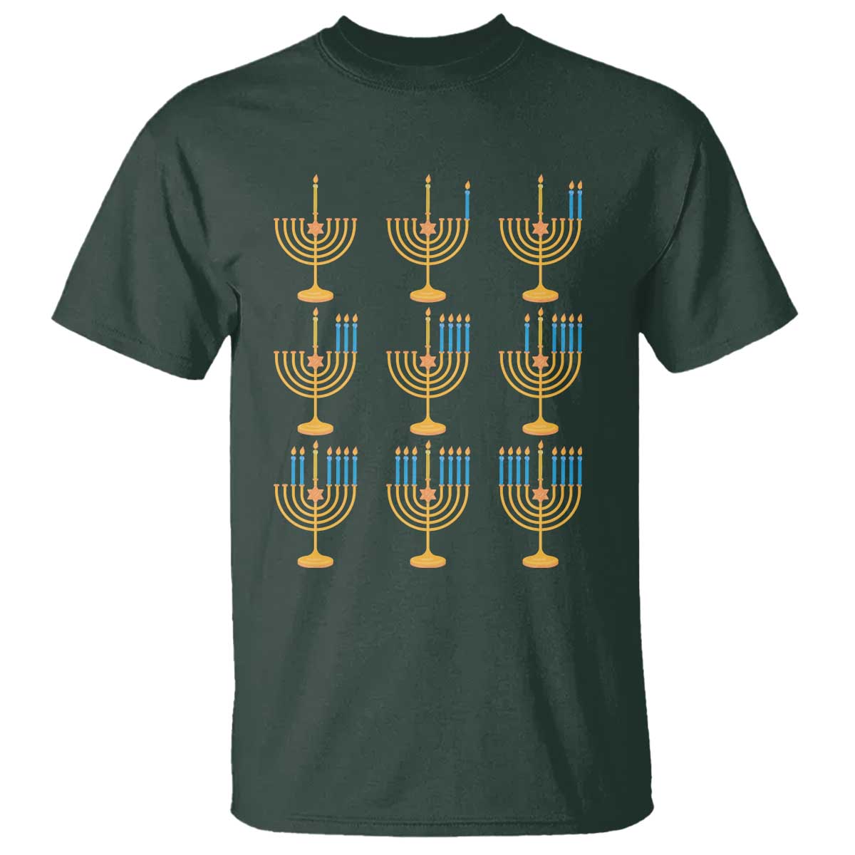 Funny Hanukkah Menorah Chanukah Jewish Holiday T Shirt - Wonder Print Shop