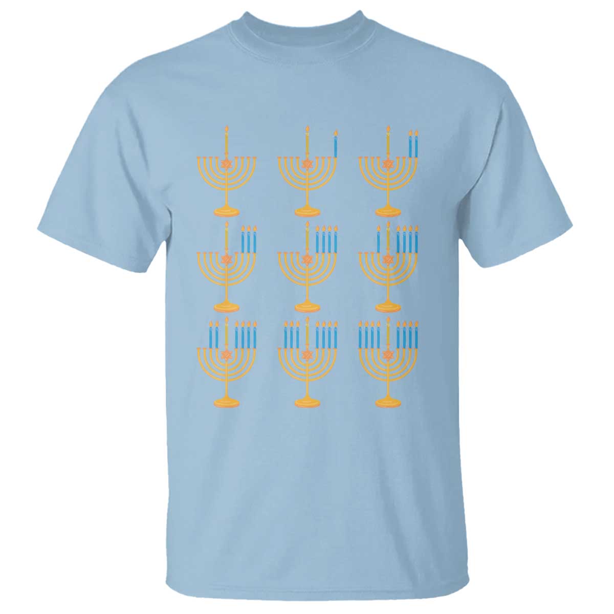 Funny Hanukkah Menorah Chanukah Jewish Holiday T Shirt - Wonder Print Shop