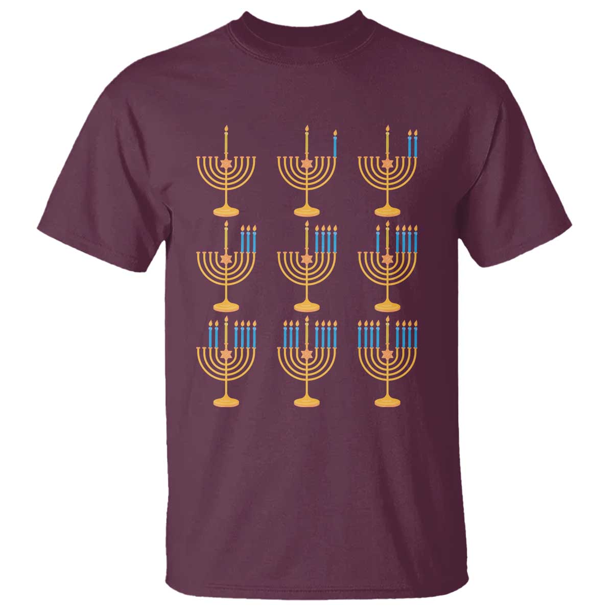 Funny Hanukkah Menorah Chanukah Jewish Holiday T Shirt - Wonder Print Shop