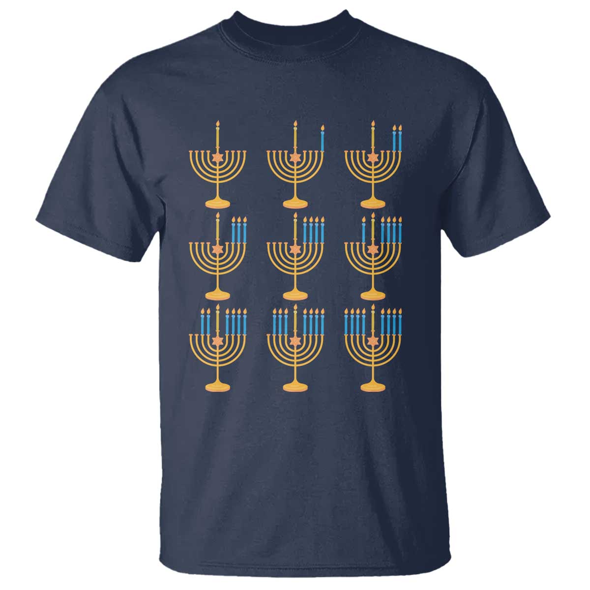 Funny Hanukkah Menorah Chanukah Jewish Holiday T Shirt - Wonder Print Shop