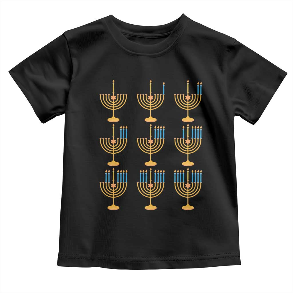 Funny Hanukkah Menorah Chanukah Jewish Holiday Toddler T Shirt