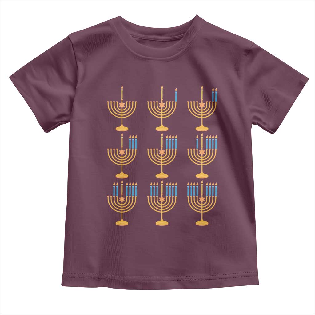 Funny Hanukkah Menorah Chanukah Jewish Holiday Toddler T Shirt