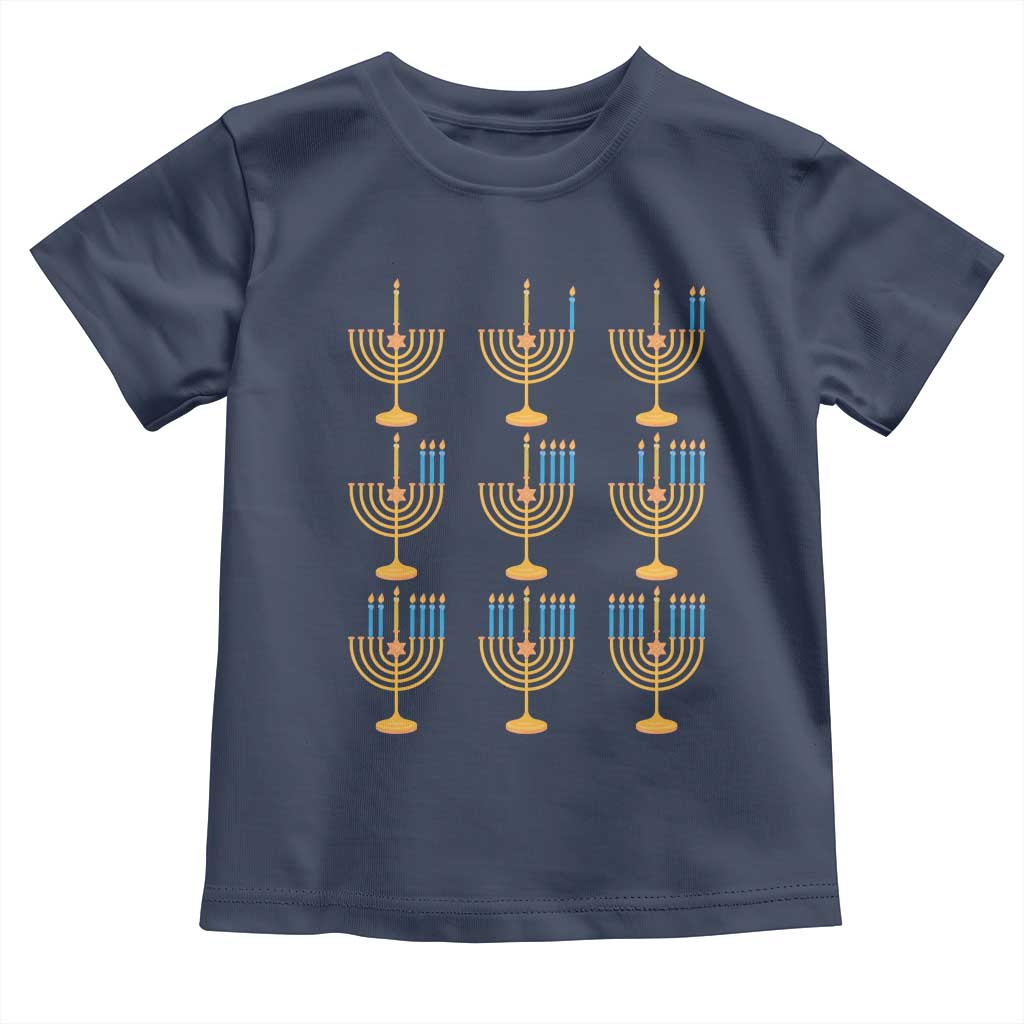 Funny Hanukkah Menorah Chanukah Jewish Holiday Toddler T Shirt