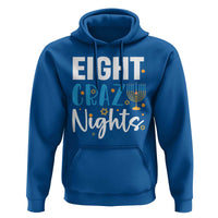 Funny Hanukkah Eight Crazy Nights Hoodie Menorah David Stars