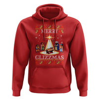 Funny Merry Glizzmas Hoodie Hot Dog Christmas Nativity Scene
