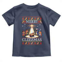 Funny Merry Glizzmas Toddler T Shirt Hot Dog Christmas Nativity Scene