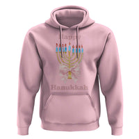 Happy Hanukkah Coquette Hoodie Cute Menorah Pink Bow